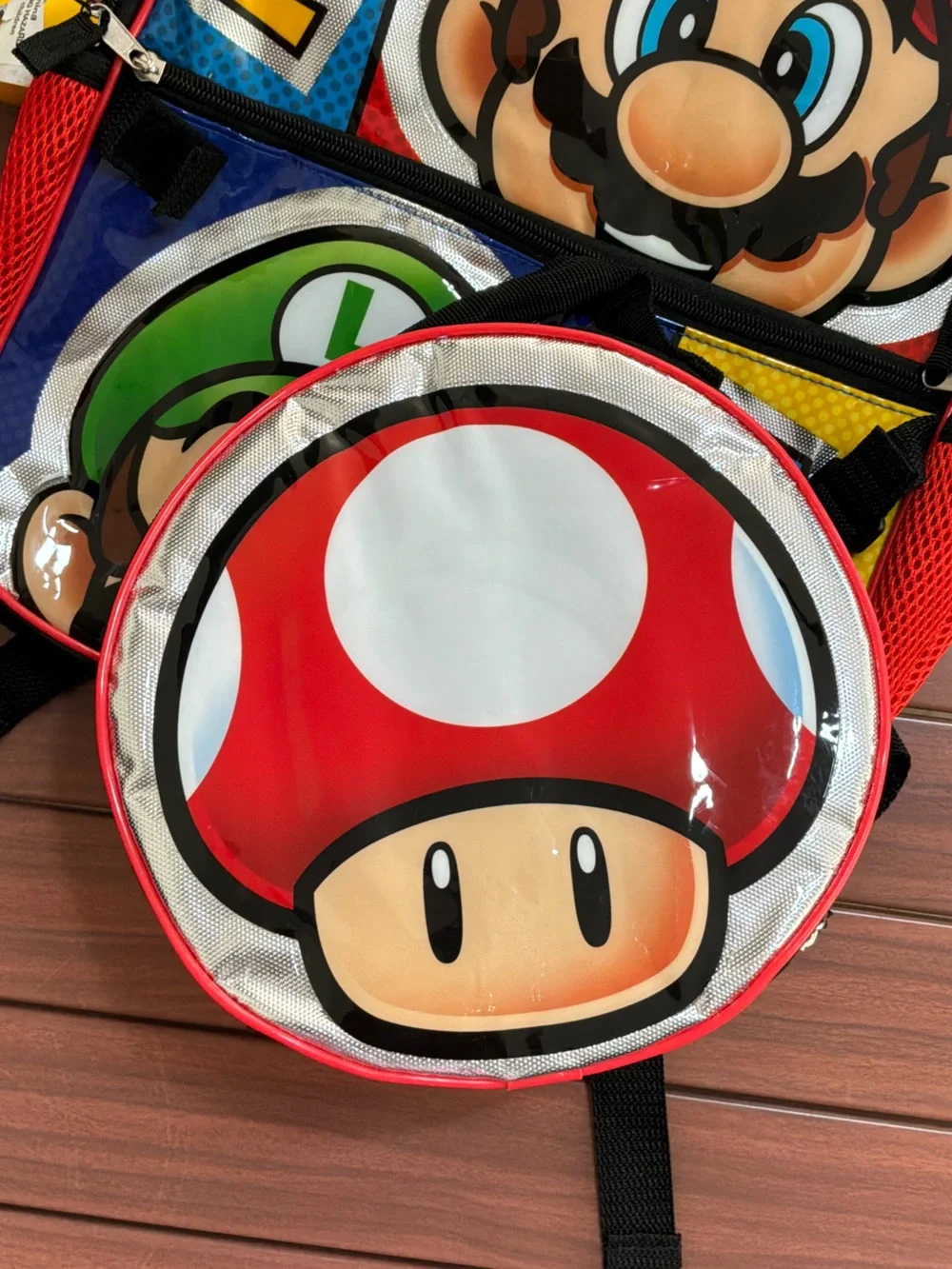 NWT Super Mario Bros. 5-Piece School Backpack Set - 16